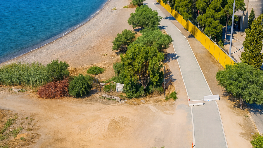 Construction of a New Beach in Agios Antonios