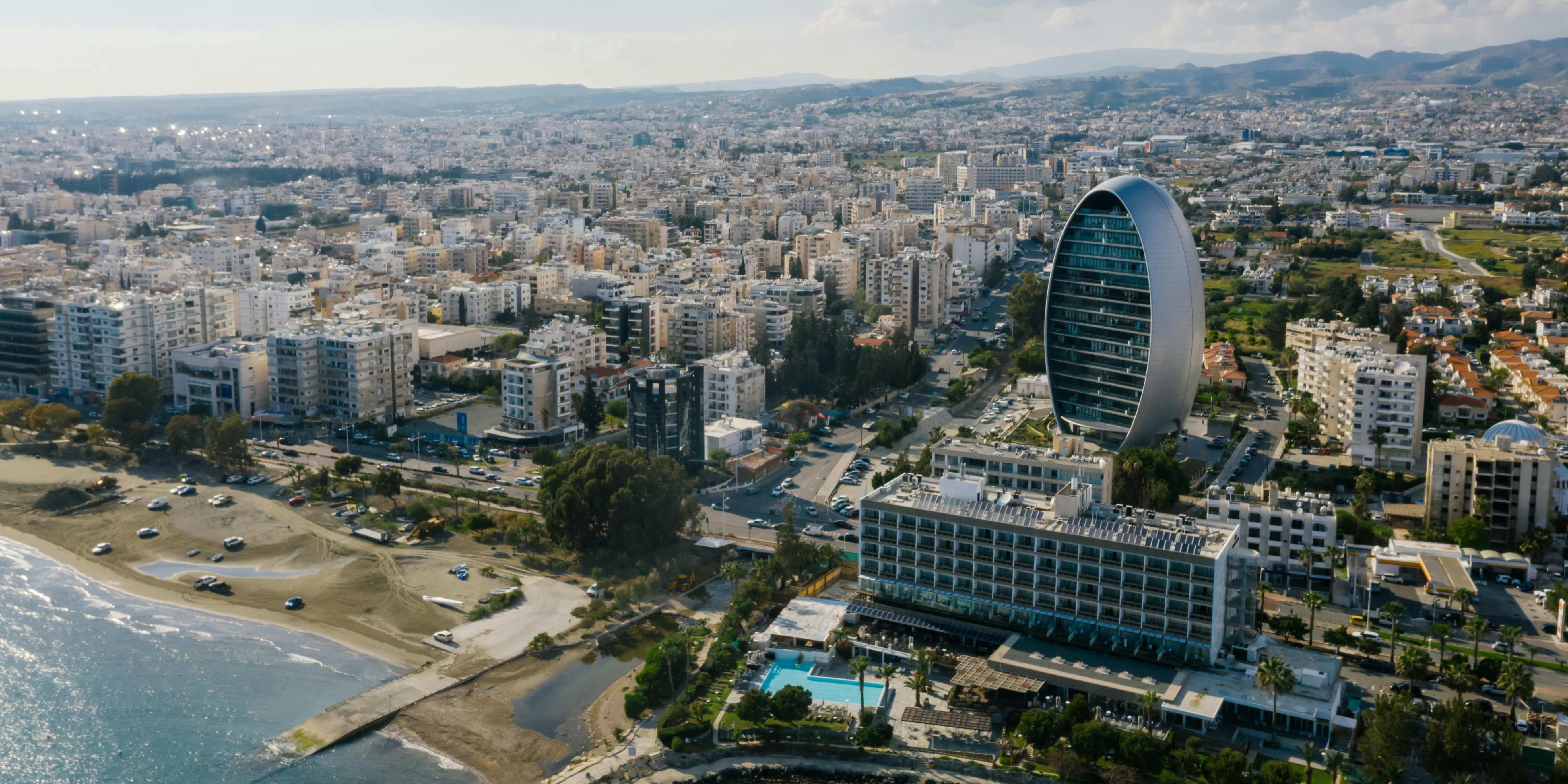 A panoramic view of Limassol, Cyprus.