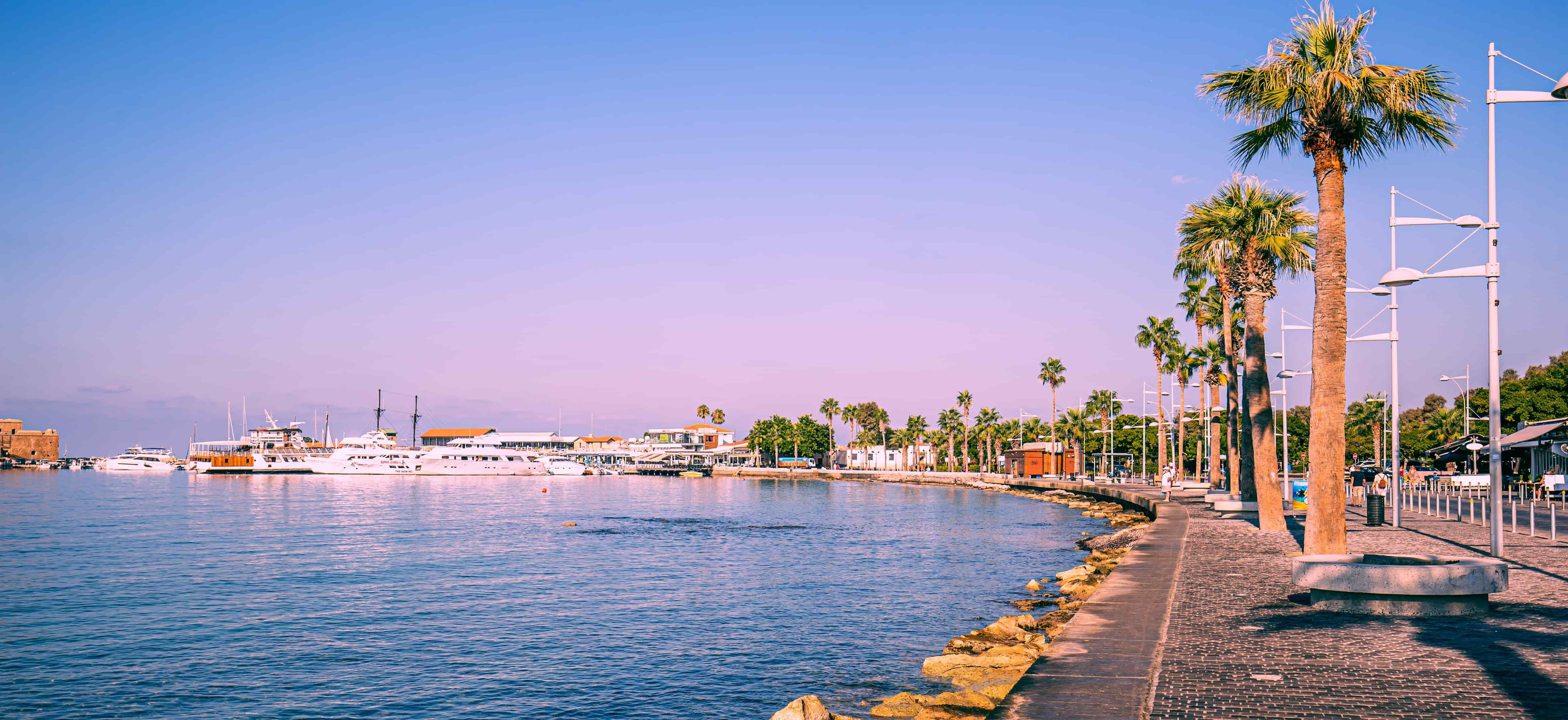 Paphos Port, Cyprus: A picturesque seaside town.