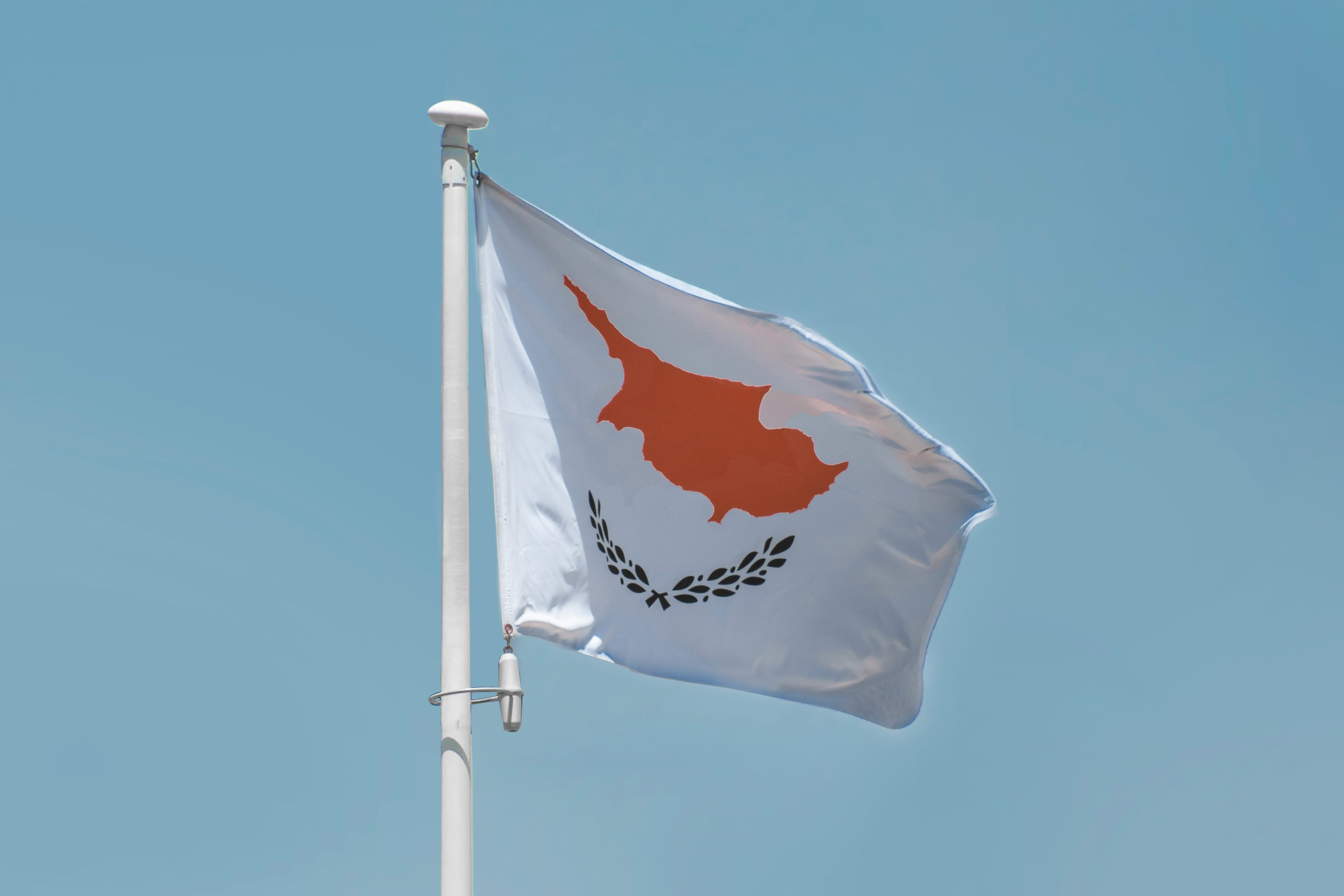 cyprus flag waving