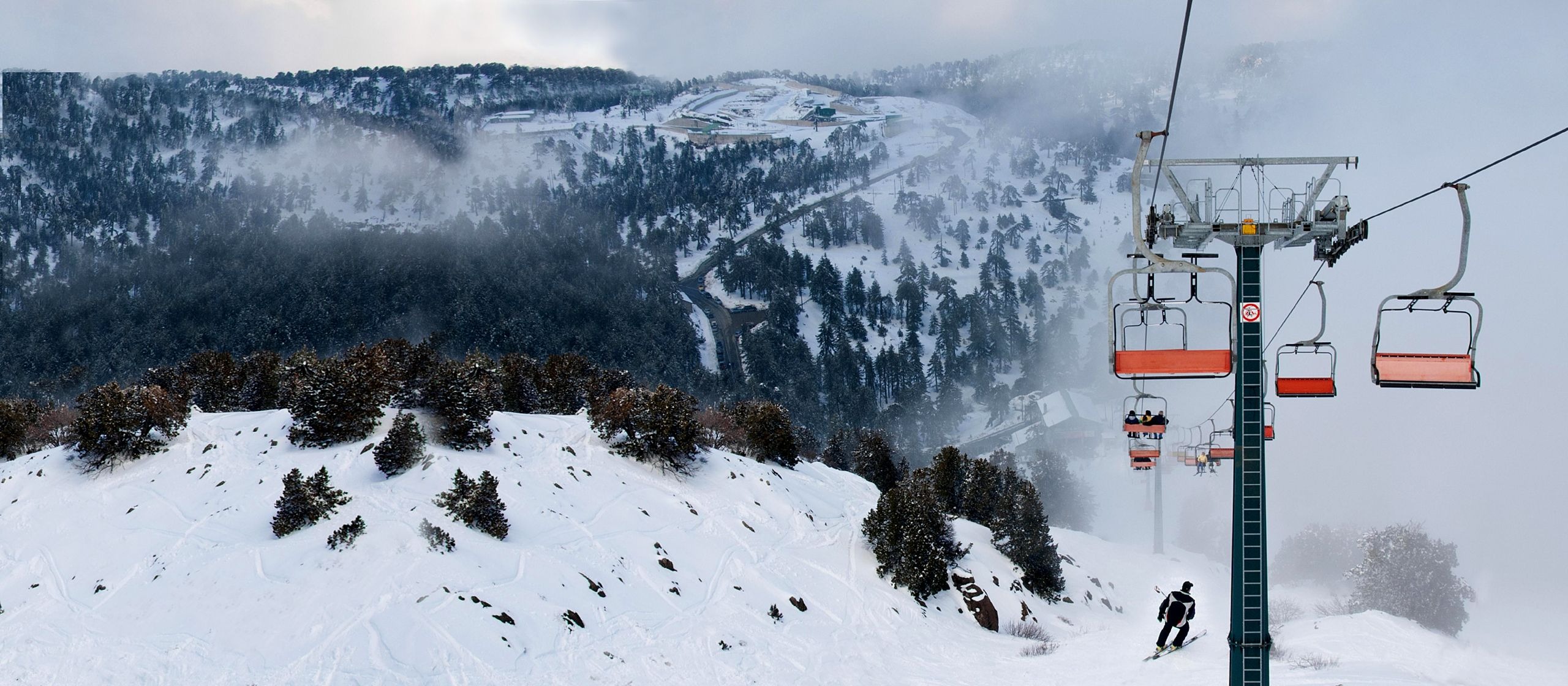 Cyprus Mount Troodos in winter