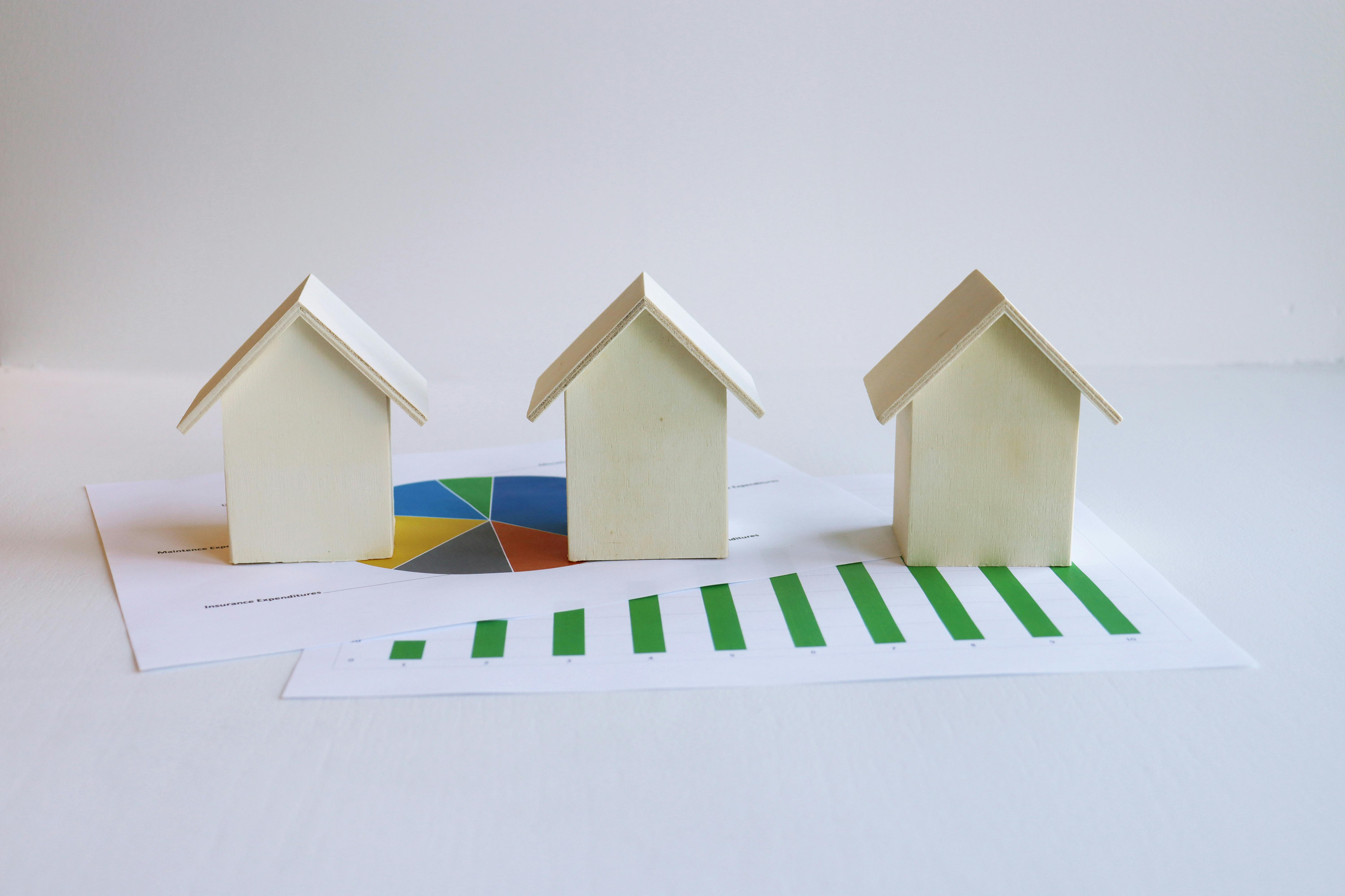 Wooden Model Houses and Printed Graphs