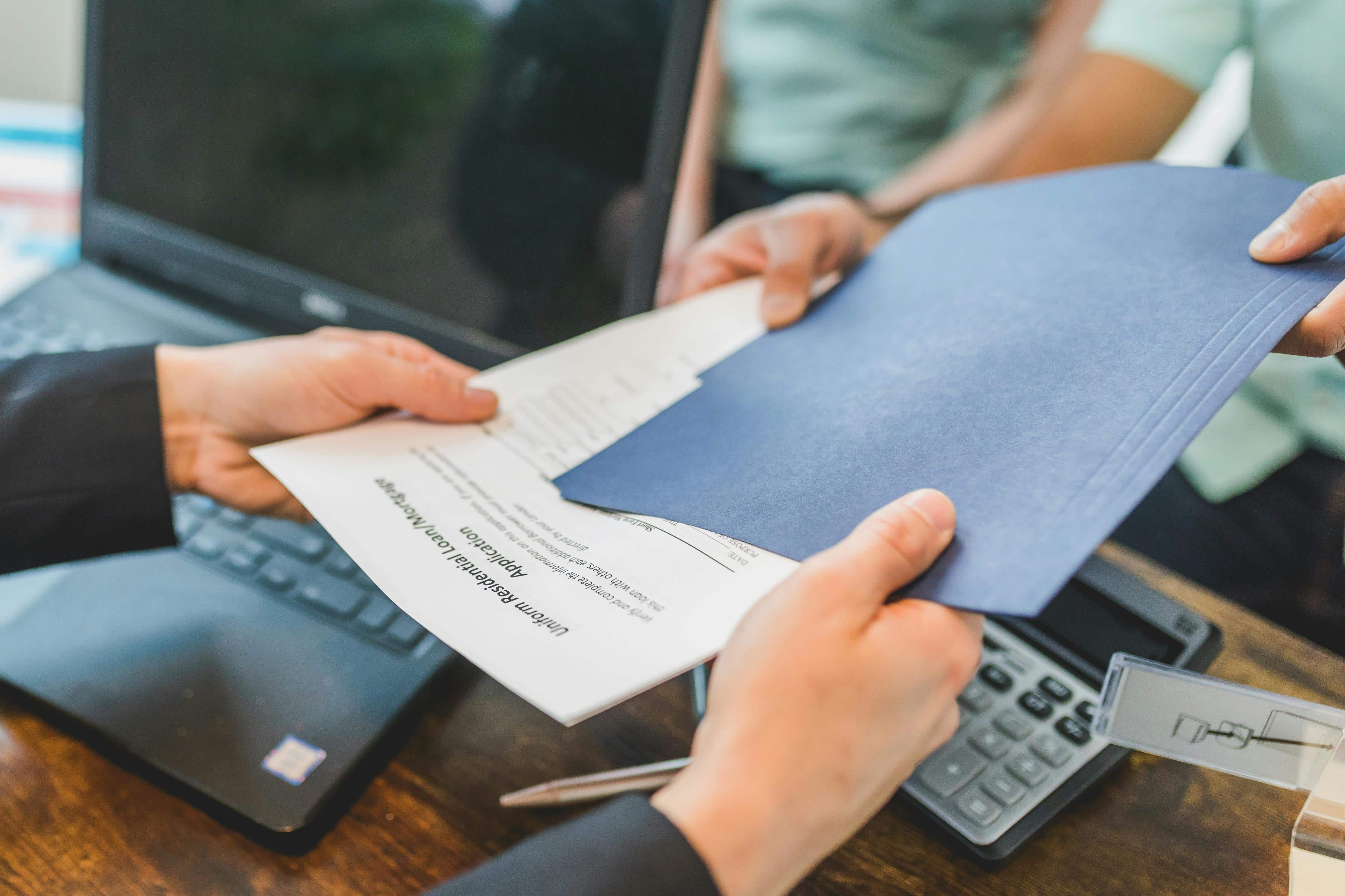 the lawyer receives the mortgage documents