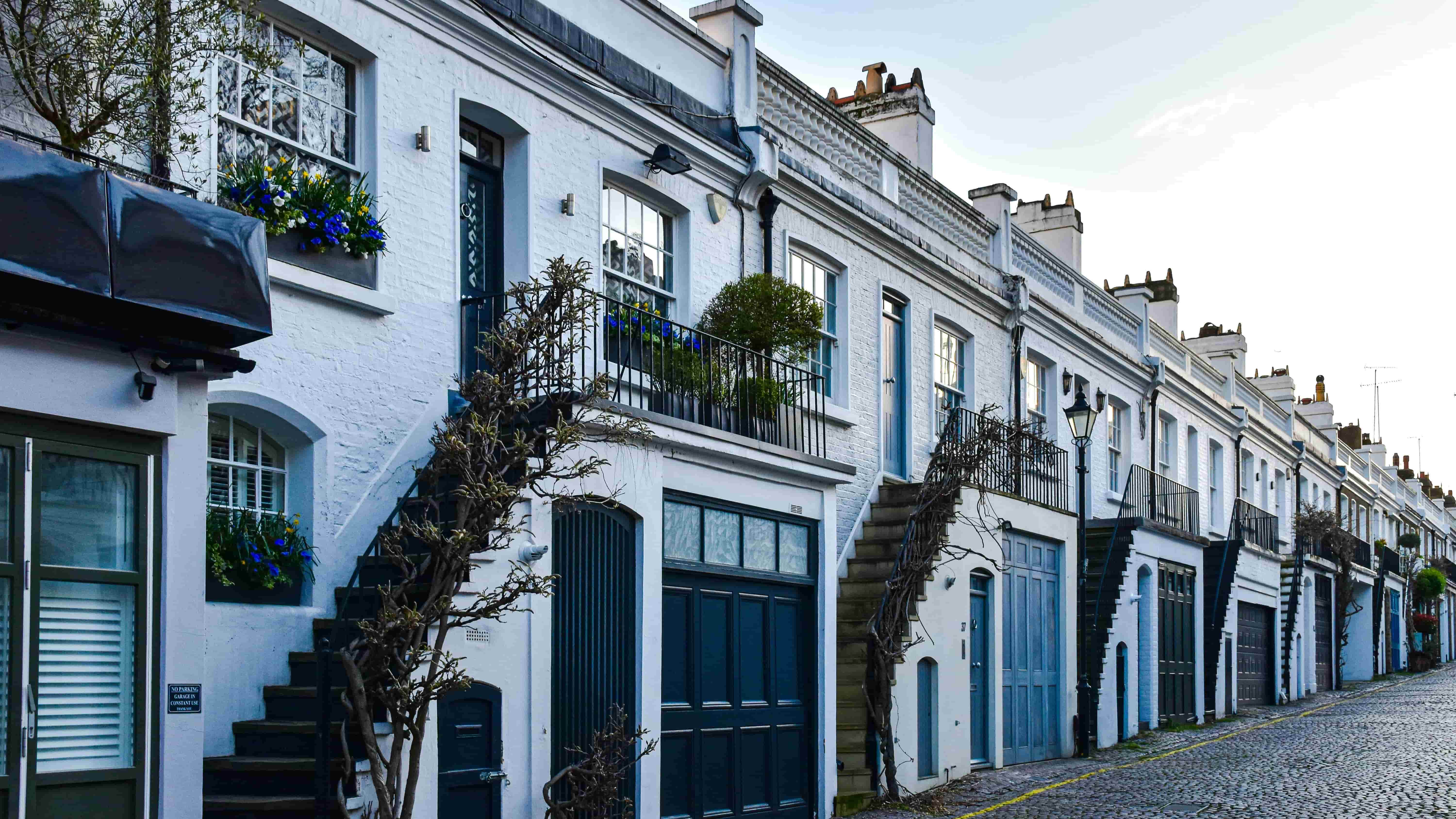 House Buildings by the Street in London