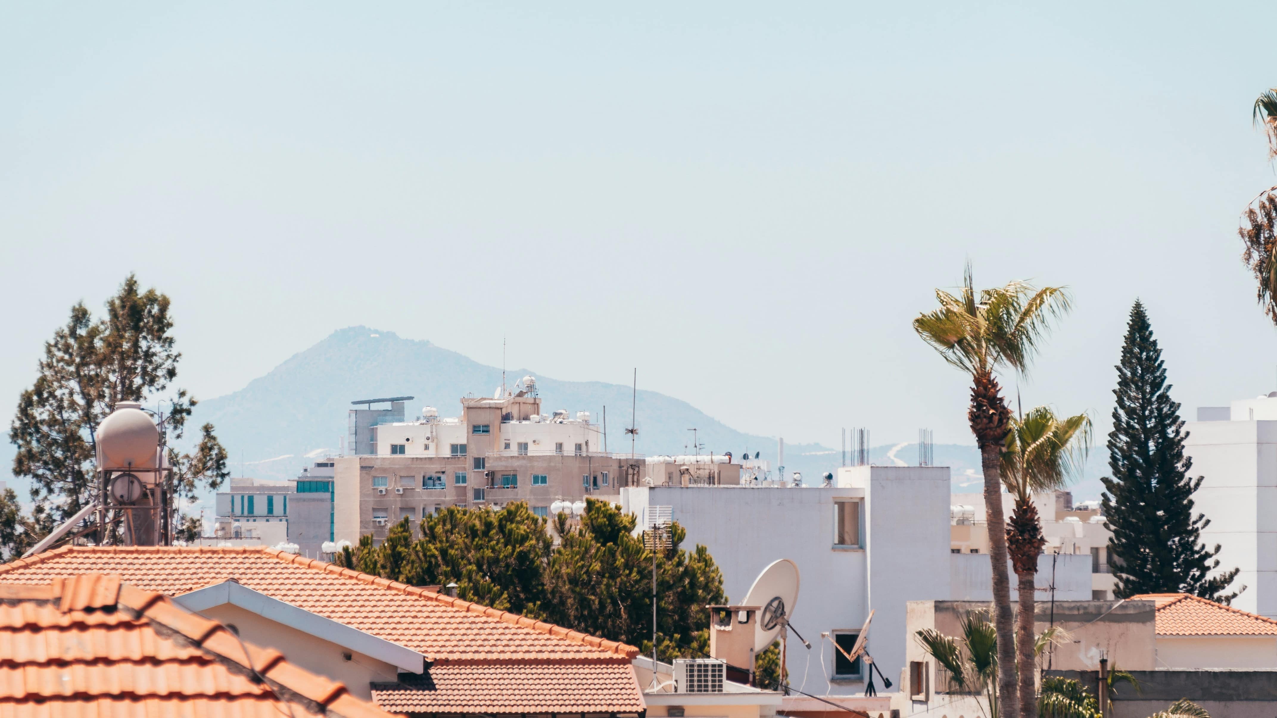 A view of a street in Larnaca