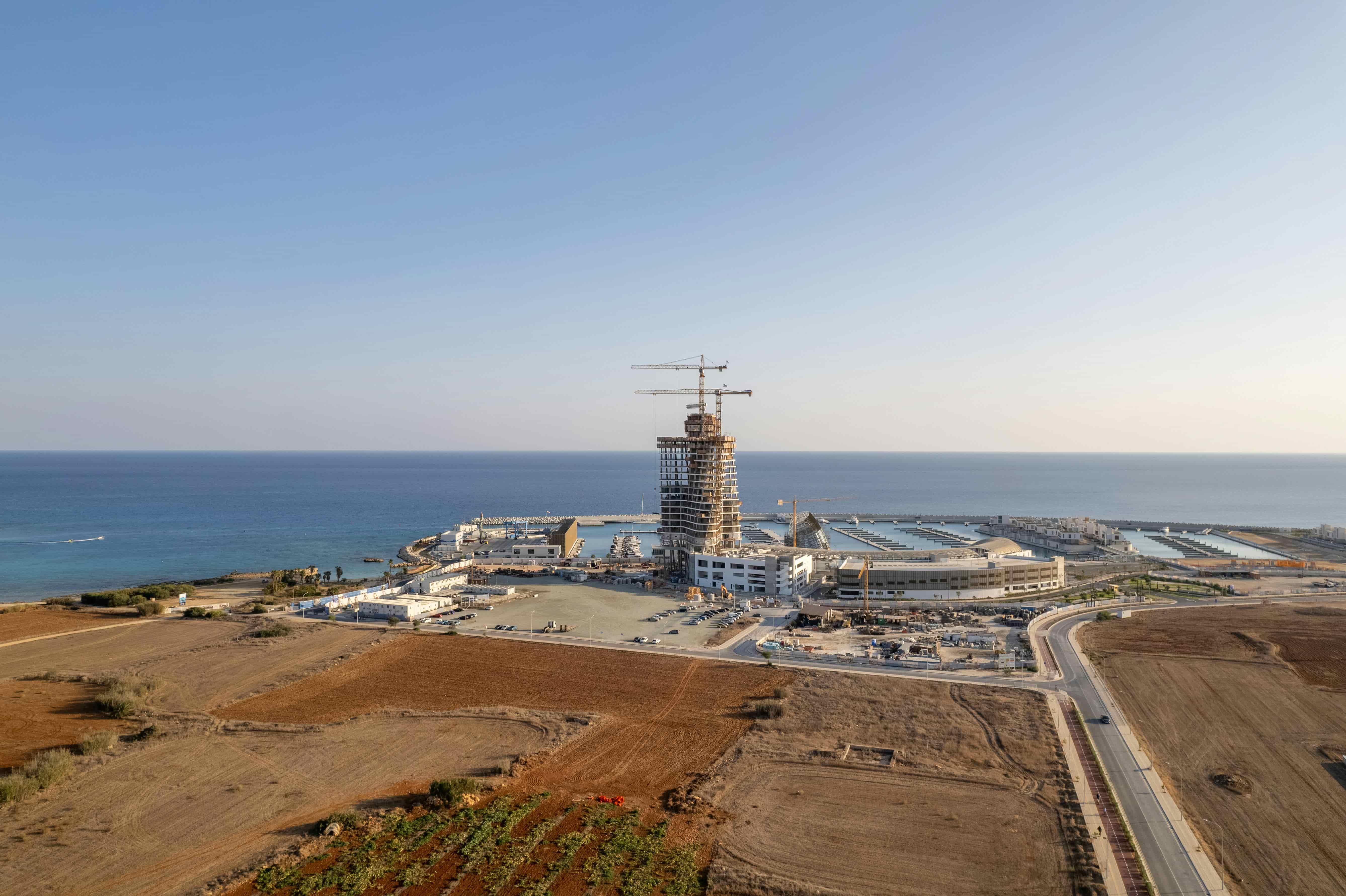 construction by the sea in Ayia Napa