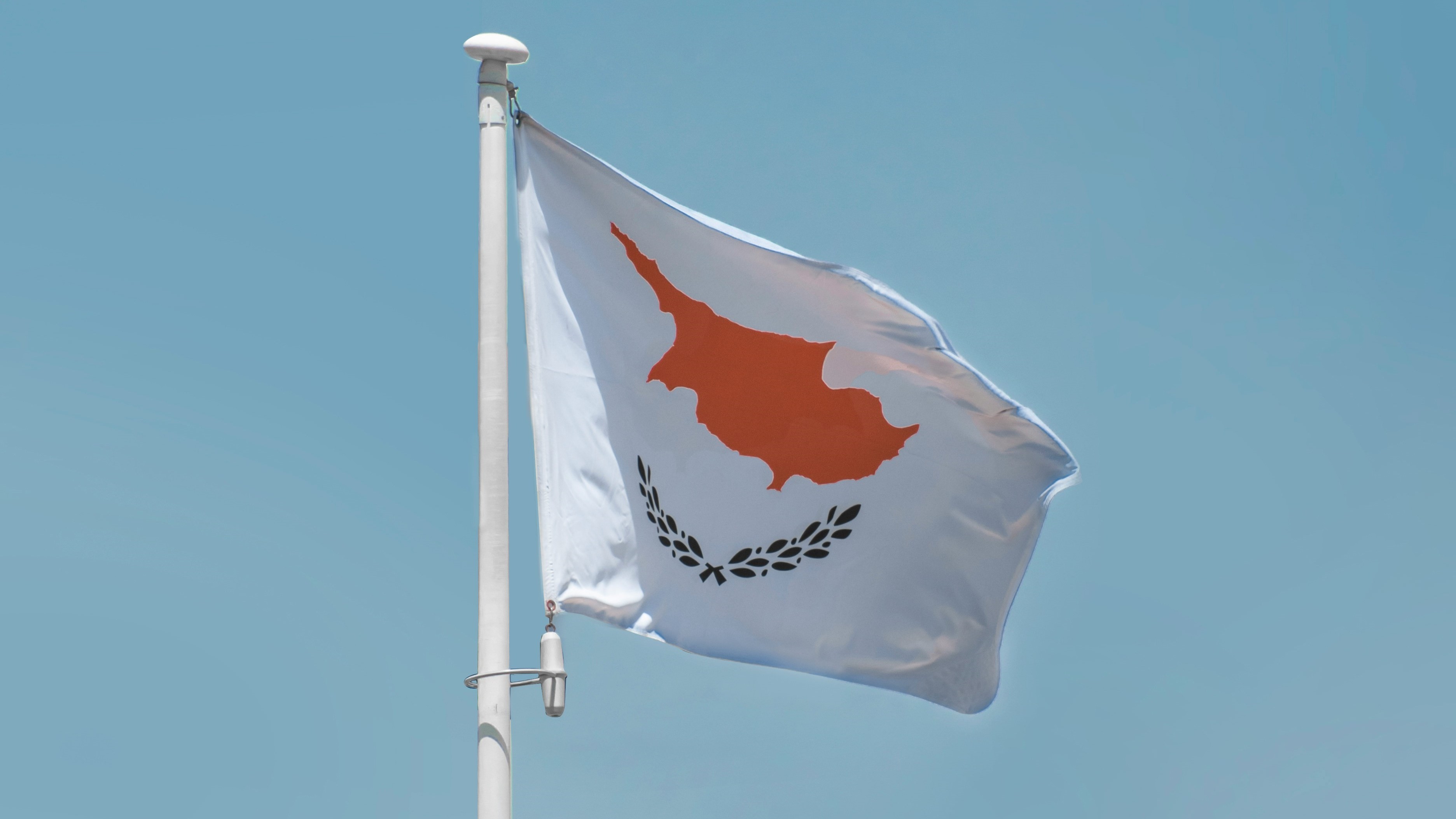 cyprus flag waving